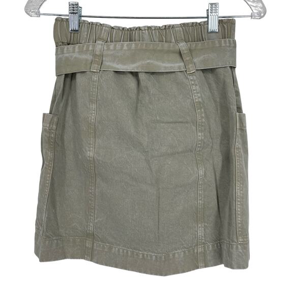 Young Fabulous & Broke Kace Denim High Waisted Paperbag Skirt Medium NWOT - Picture 2 of 9